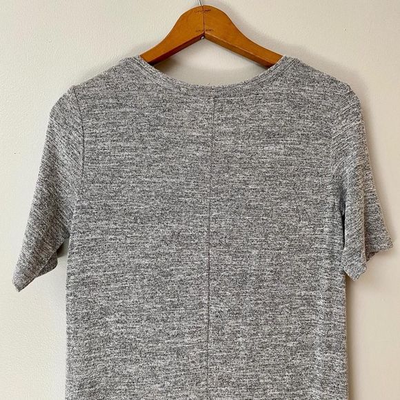 Gap marled gray soft spun V-neck midi dress - Picture 7 of 10